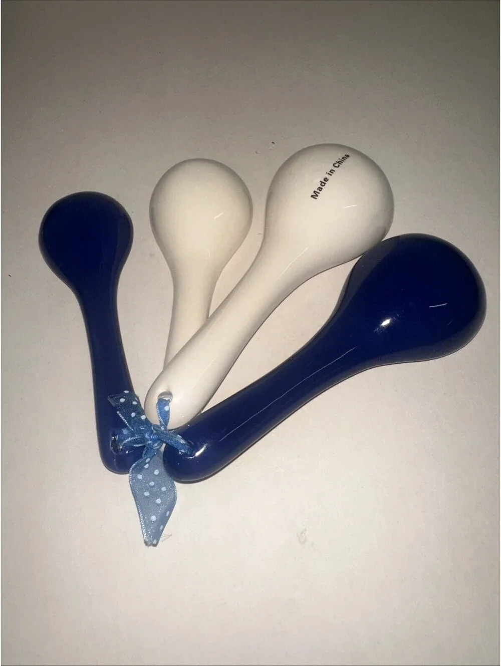 4 Piece Ceramic Measuring Utensil Spoon Set Trust in the Lord Proverbs New
